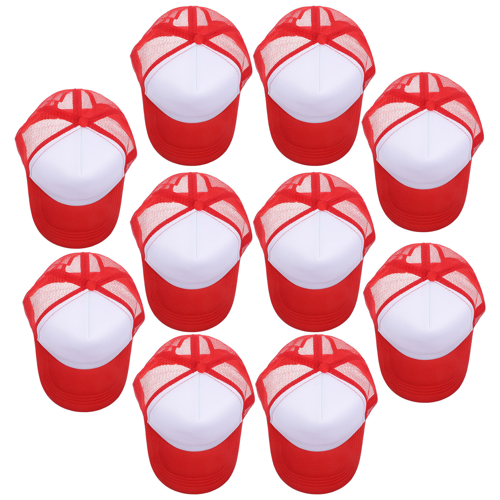 Hat Sublimation Blank - 10Pcs Sublimation Blank Baseball Hats Mesh
