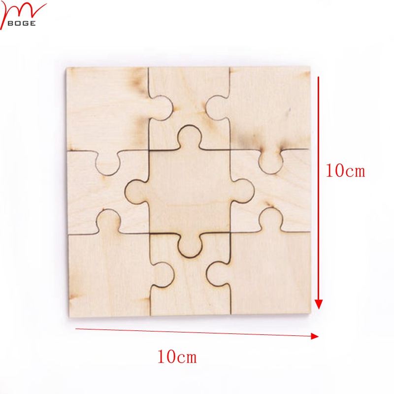 Puzzle Blank White - Set of 20pcs unfinished puzzle blanks