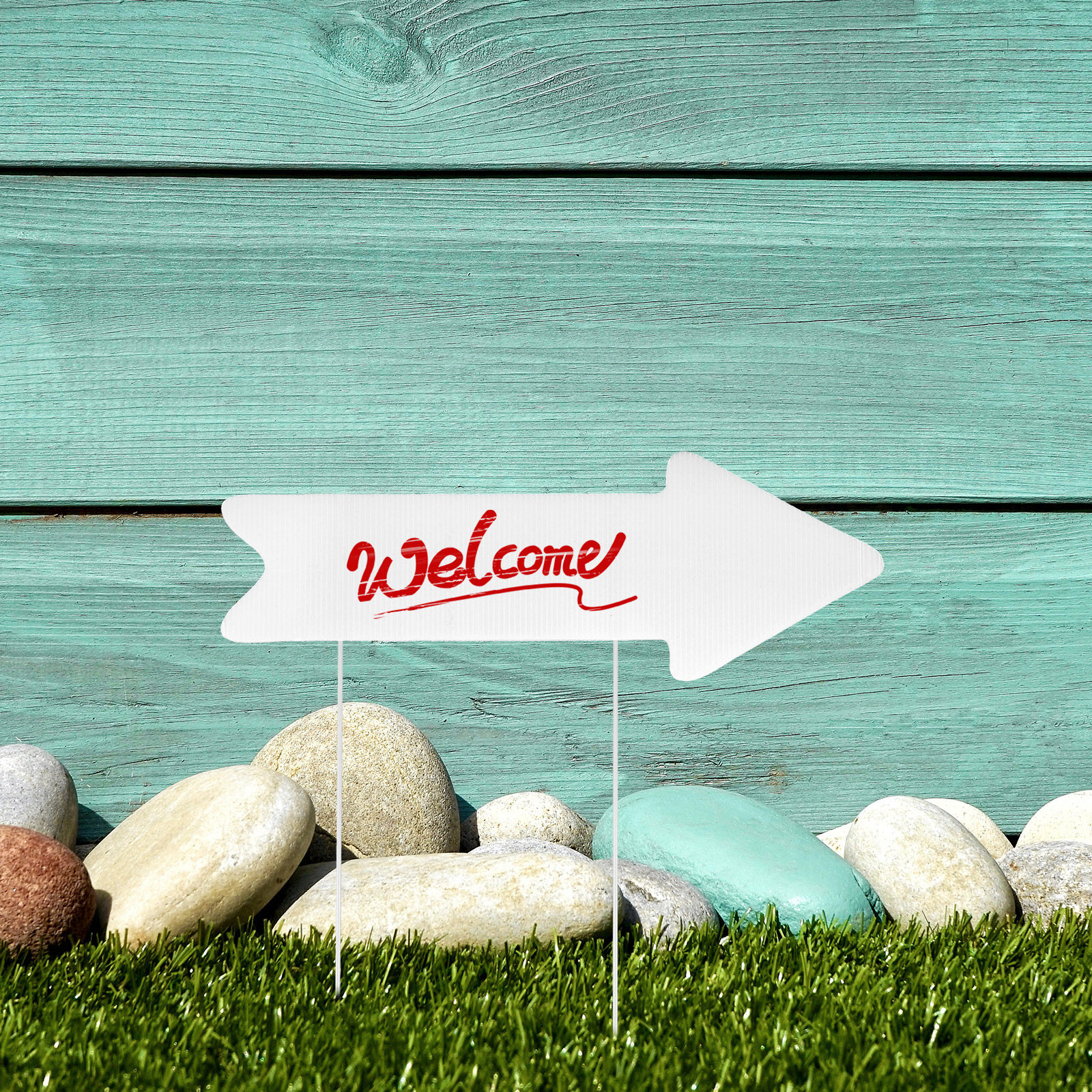 Yard Sign Blank - Plastic Yard Stake Lawn Sign Blank