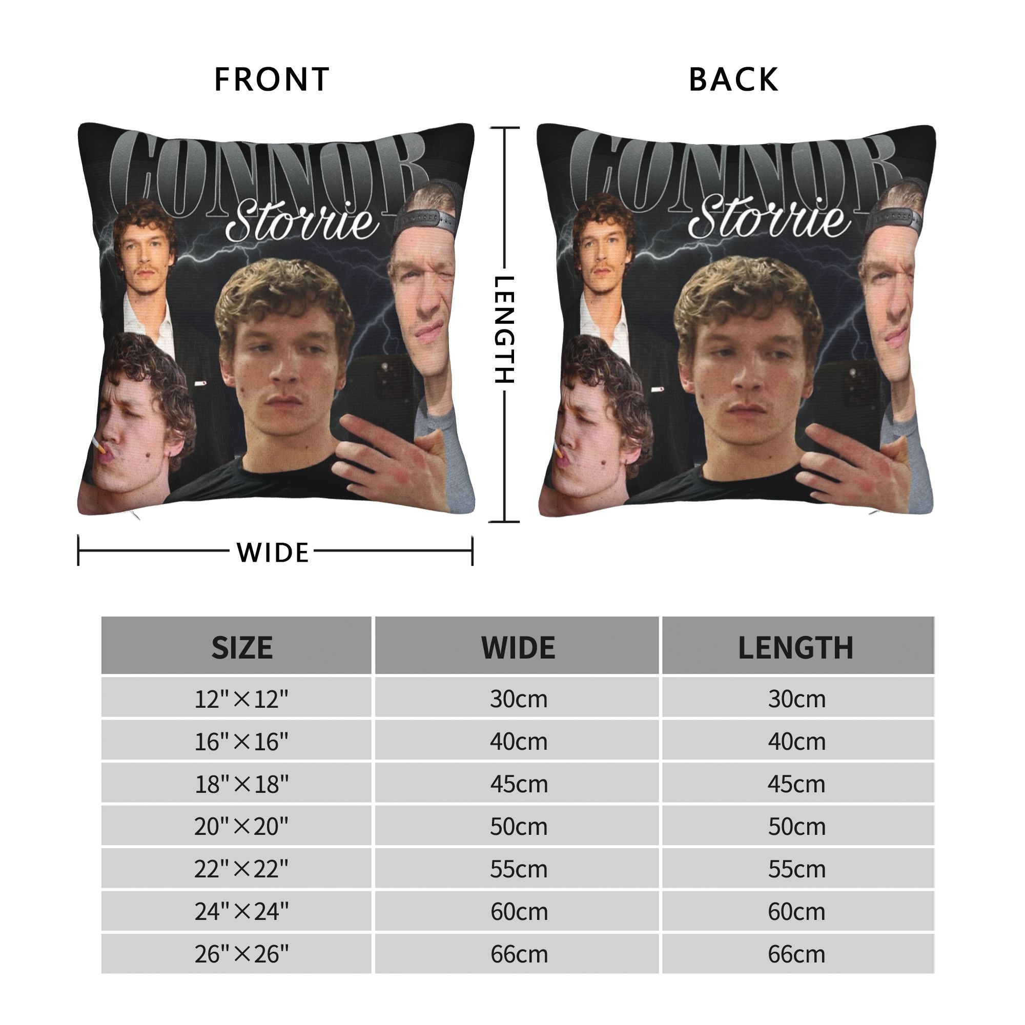 Connor Storrie Heated Rivalry  - مراجعة Pillow Cover Sublimation وسعره
