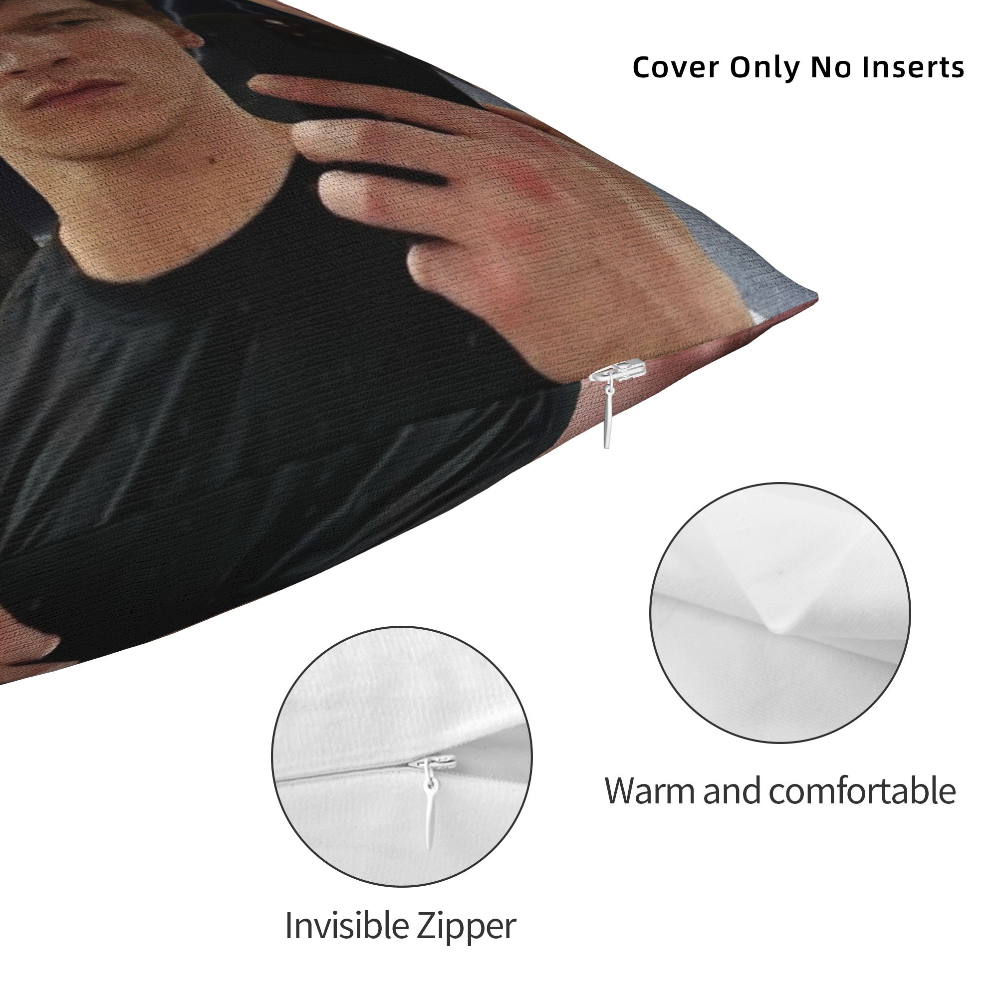 Connor Storrie Heated Rivalry  - مراجعة Pillow Cover Sublimation وسعره