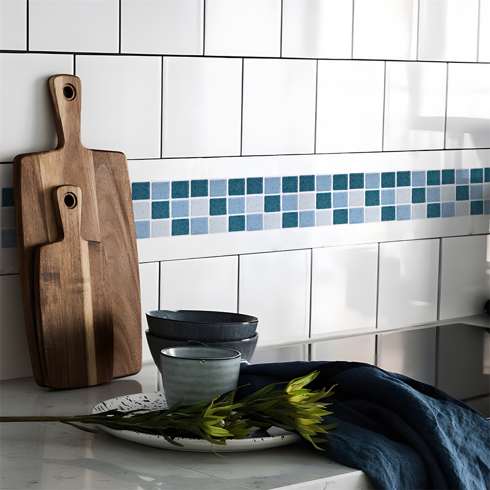 Blue Mosaic Self-Adhesive Base - مراجعة Ceramic Tile Blank وسعره