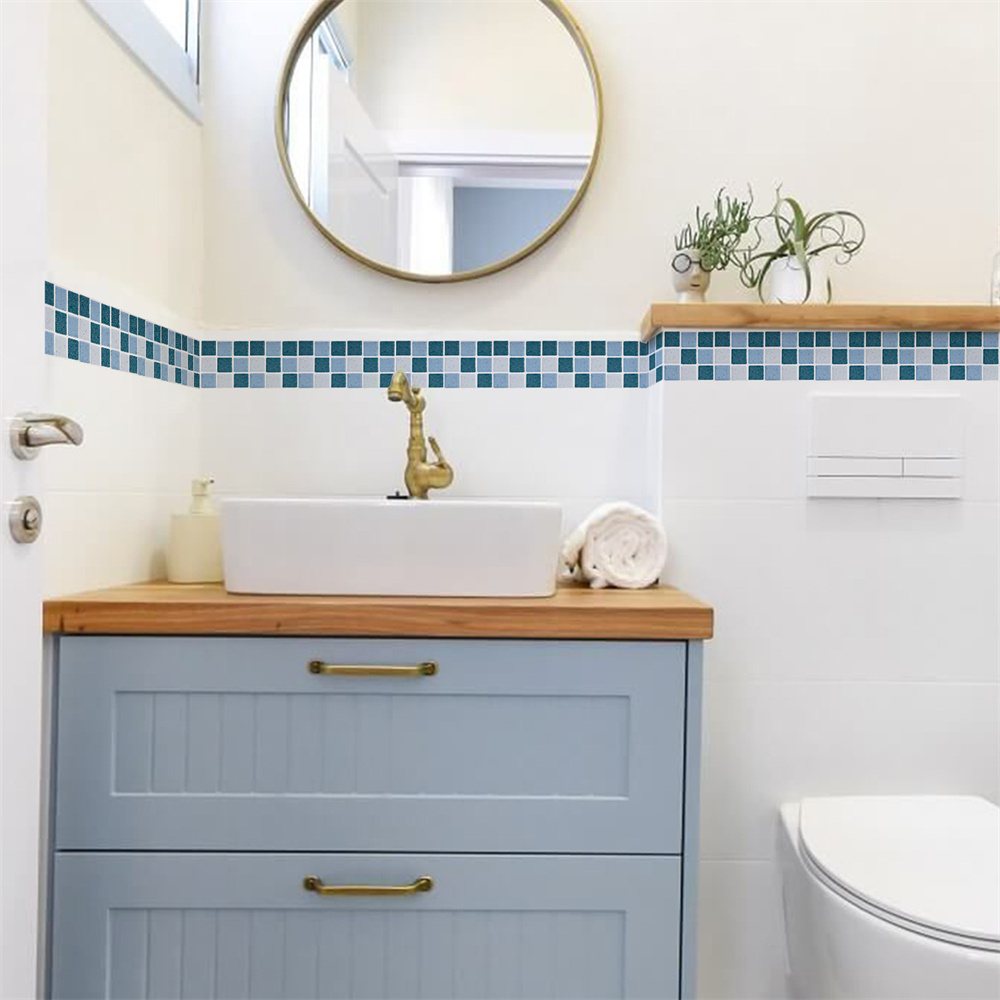 Blue Mosaic Self-Adhesive Base - مراجعة Ceramic Tile Blank وسعره