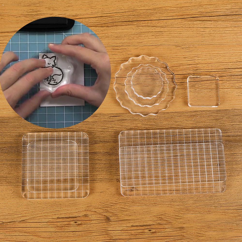 Clear Acrylic Stamp Block Use  - مراجعة Photo Acrylic Block وسعره