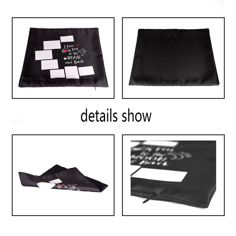 10pcs/Lot 7 Panels Blank Moon  - مراجعة Pillow Cover Sublimation وسعره