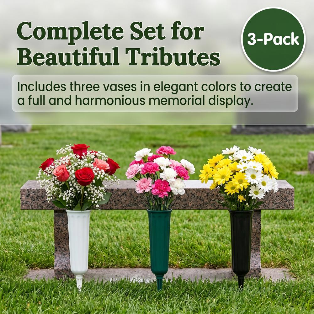 1/3pcs Cemetery Vase with Spik - مراجعة Yard Sign Blank وسعره