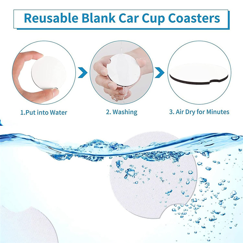 COFA-1 Set DIY Sublimation Bla - مراجعة Coaster Sublimation Blank وسعره