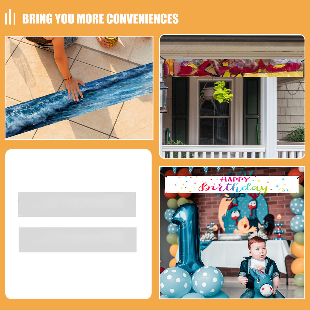 2Pcs Large Blank DIY Banner Wh - مراجعة Yard Sign Blank وسعره