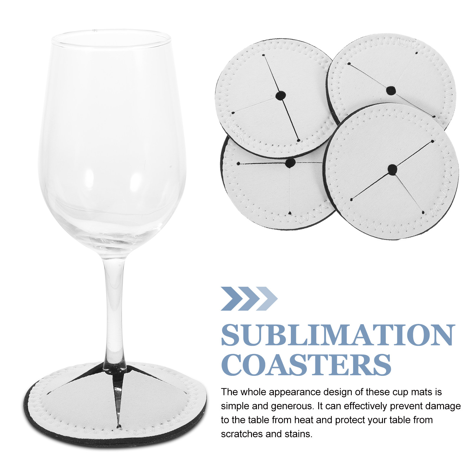 4Pcs Red Wine Cup Coasters Hea - مراجعة Coaster Sublimation Blank وسعره