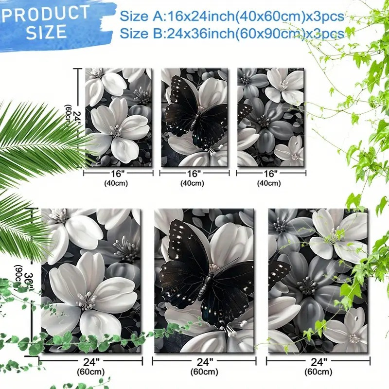Framed Set of 3 Canvas Wall Ar - مراجعة Canvas Wrap Ready وسعره
