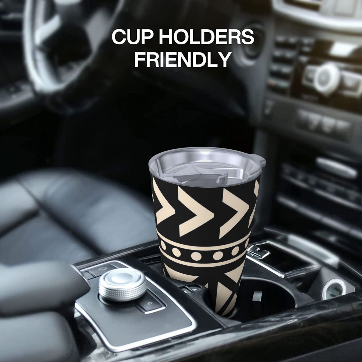 African Mud Cloth Black And Wh - مراجعة Tumbler 20Oz White وسعره