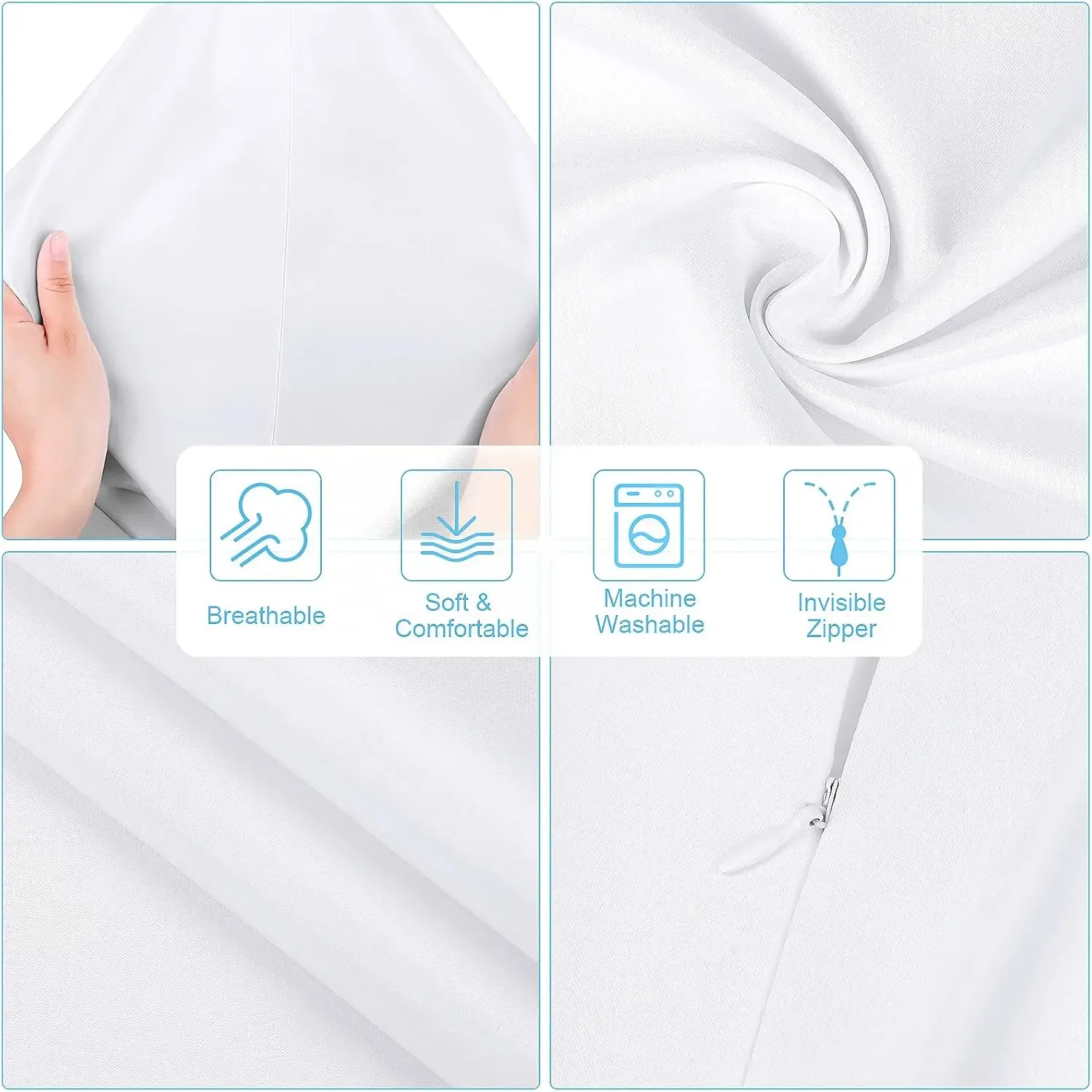 4-Pack White Polyester Peach S - مراجعة Pillow Cover Sublimation وسعره