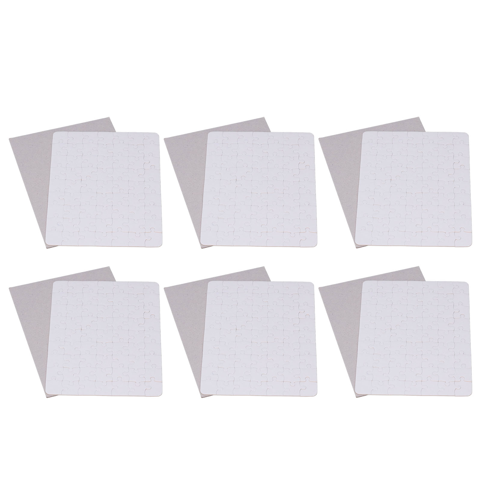 6 Set Blank Puzzles 13x18cm Wh - مراجعة Puzzle Blank White وسعره