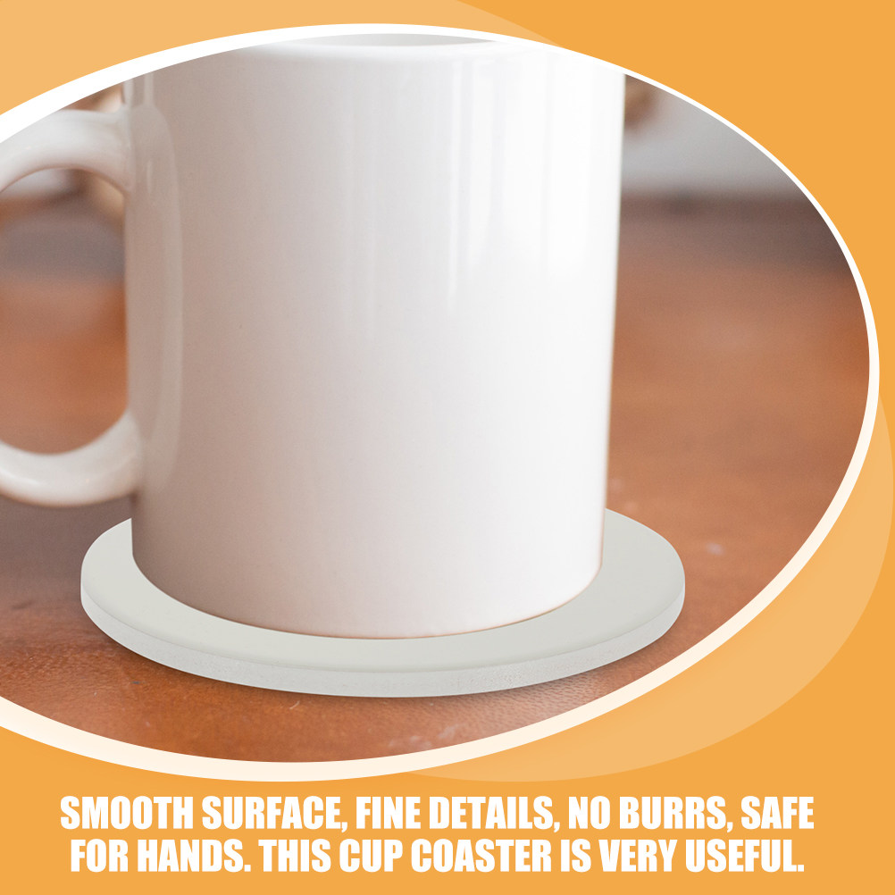 2Pcs Ceramic Coasters Sublimat - مراجعة Coaster Sublimation Blank وسعره