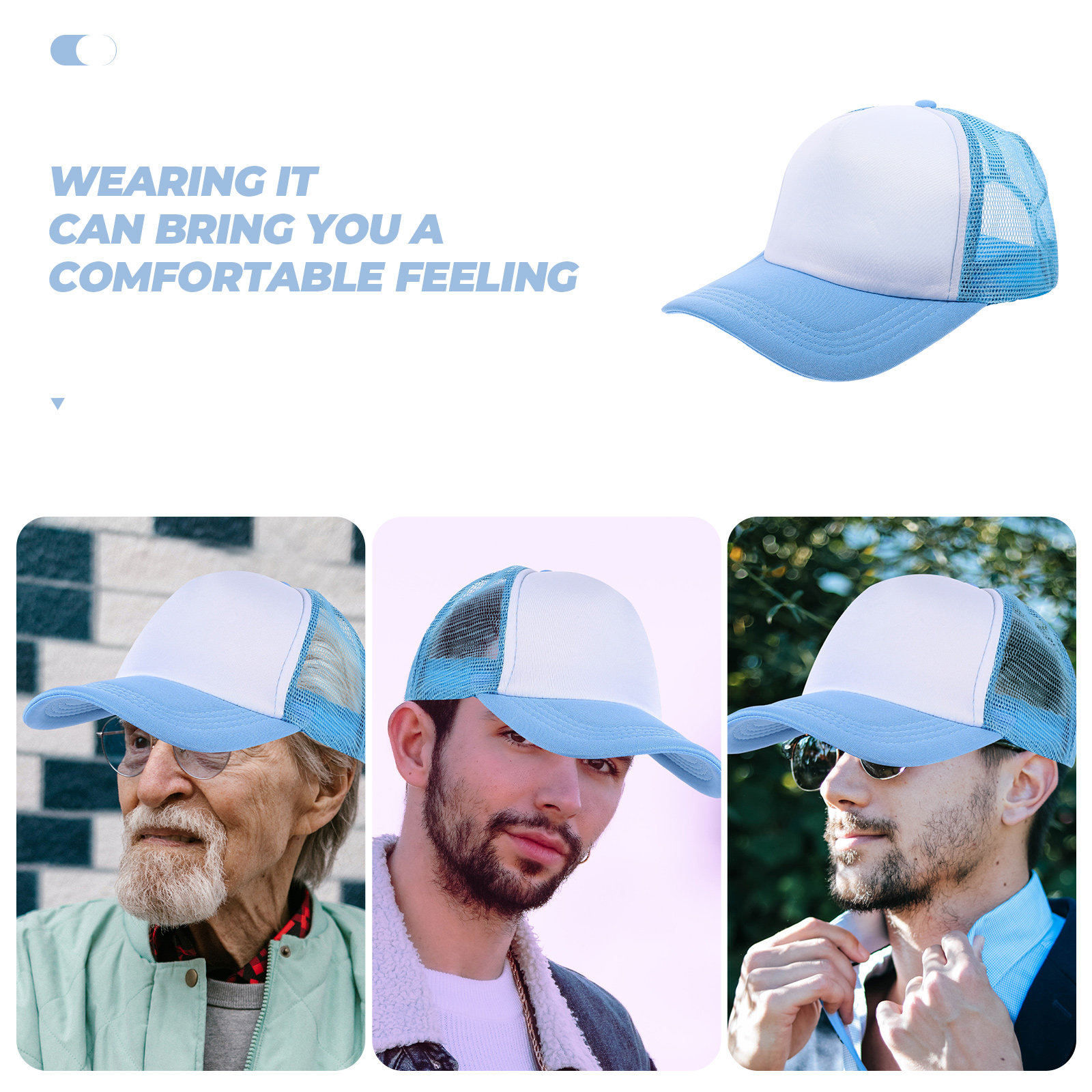 10Pcs Blank Baseball Hats Mesh - مراجعة Hat Sublimation Blank وسعره