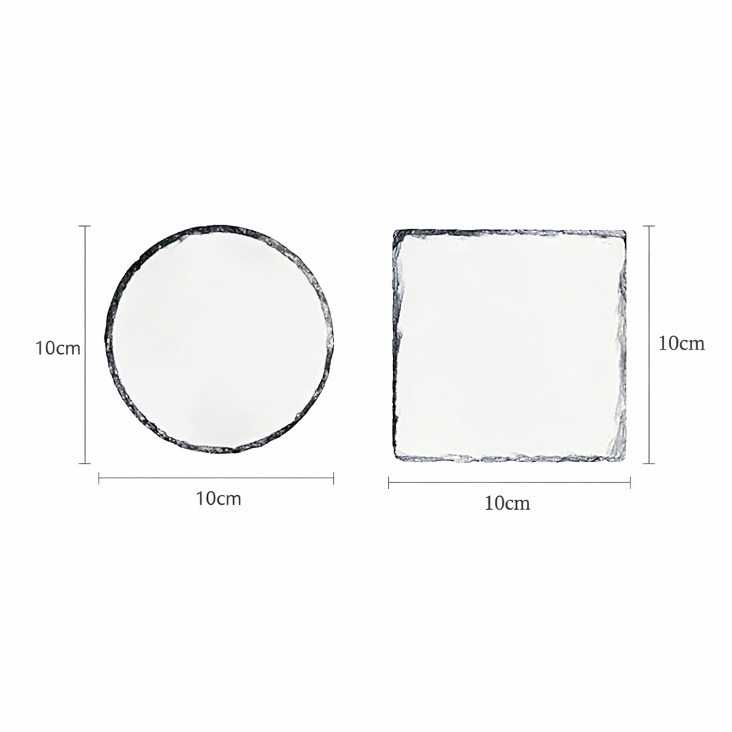 Round Sublimation Slate Coaste - مراجعة Coaster Sublimation Blank وسعره