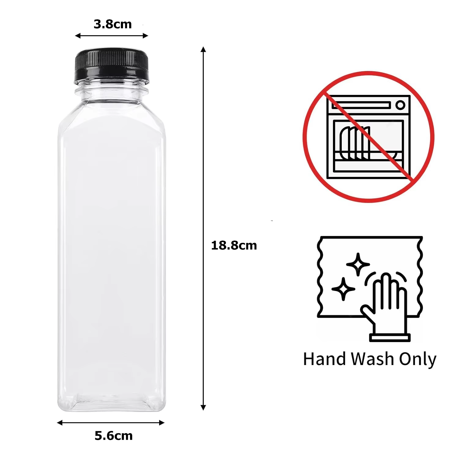 500ML Juice Bottles with Caps  - مراجعة Water Bottle Blank وسعره