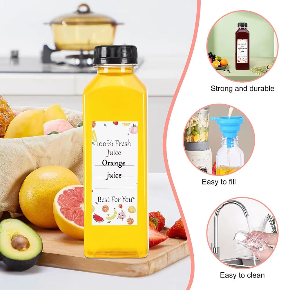 500ML Juice Bottles with Caps  - مراجعة Water Bottle Blank وسعره