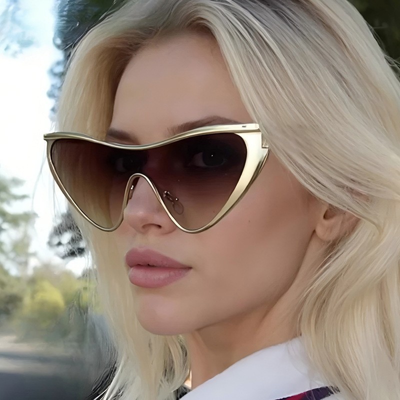Rimless Y2K Style Sunglasses R - مراجعة Metal Photo Panel وسعره