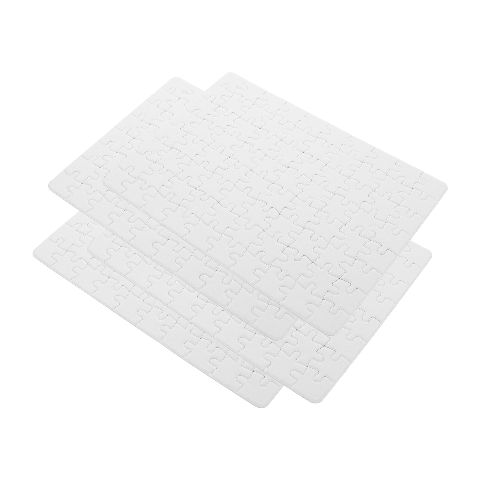 4 Sheets Blank Puzzle Pieces C - مراجعة Puzzle Blank White وسعره