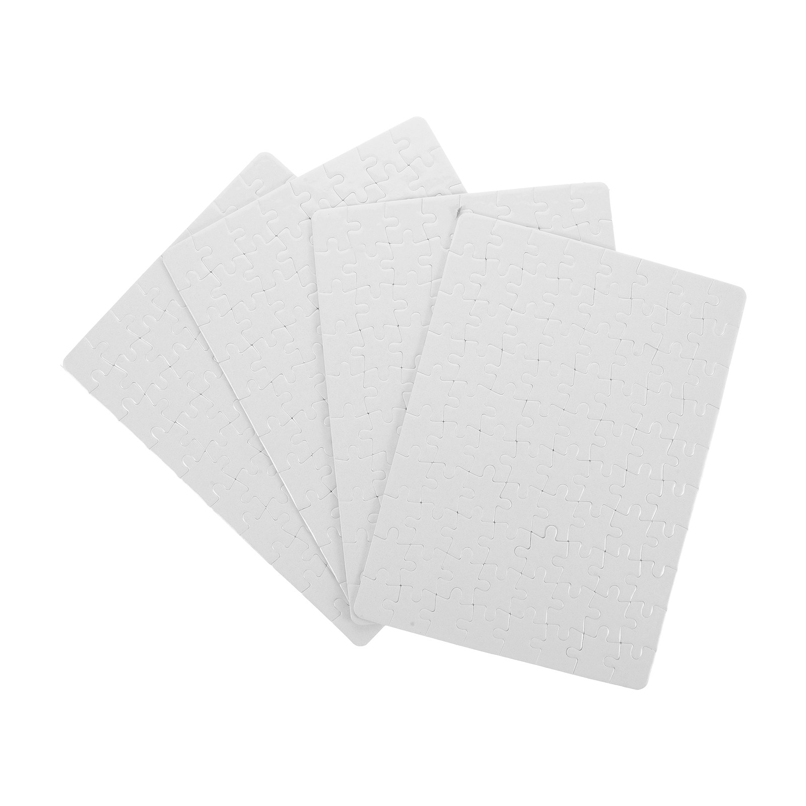 4 Sheets Blank Puzzle Pieces C - مراجعة Puzzle Blank White وسعره