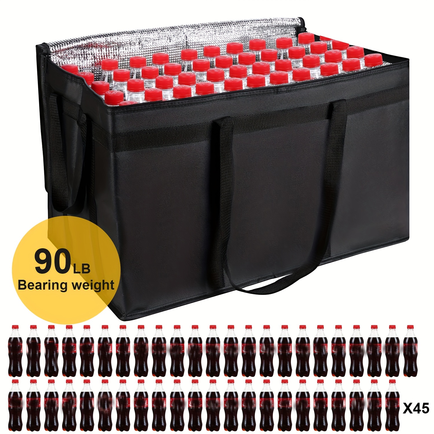 1pc Large XXXL Reusable Foldab - مراجعة Tote Bag Sublimation وسعره