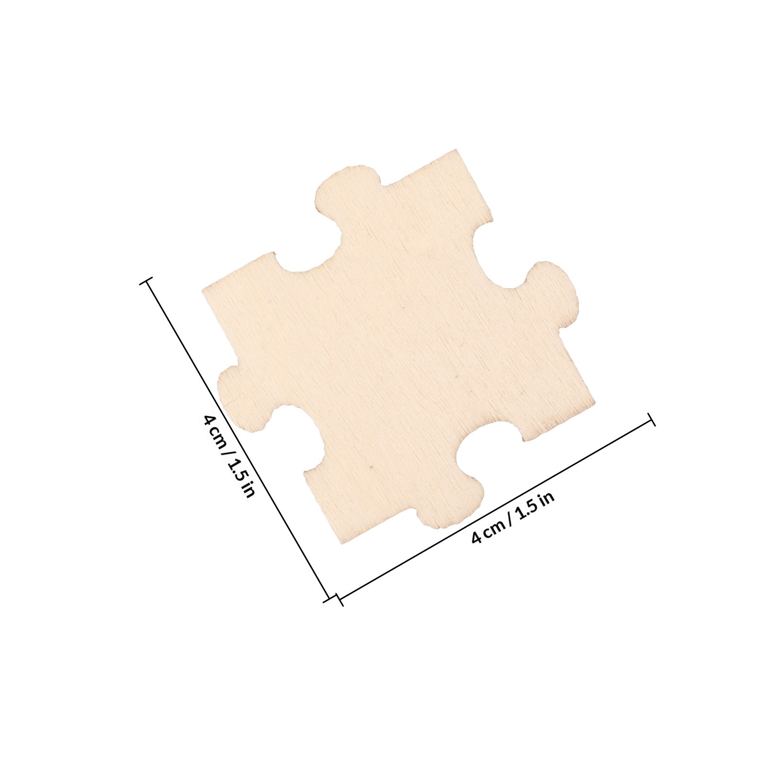 50Pcs Blank Wooden Craft Puzzl - مراجعة Puzzle Blank White وسعره