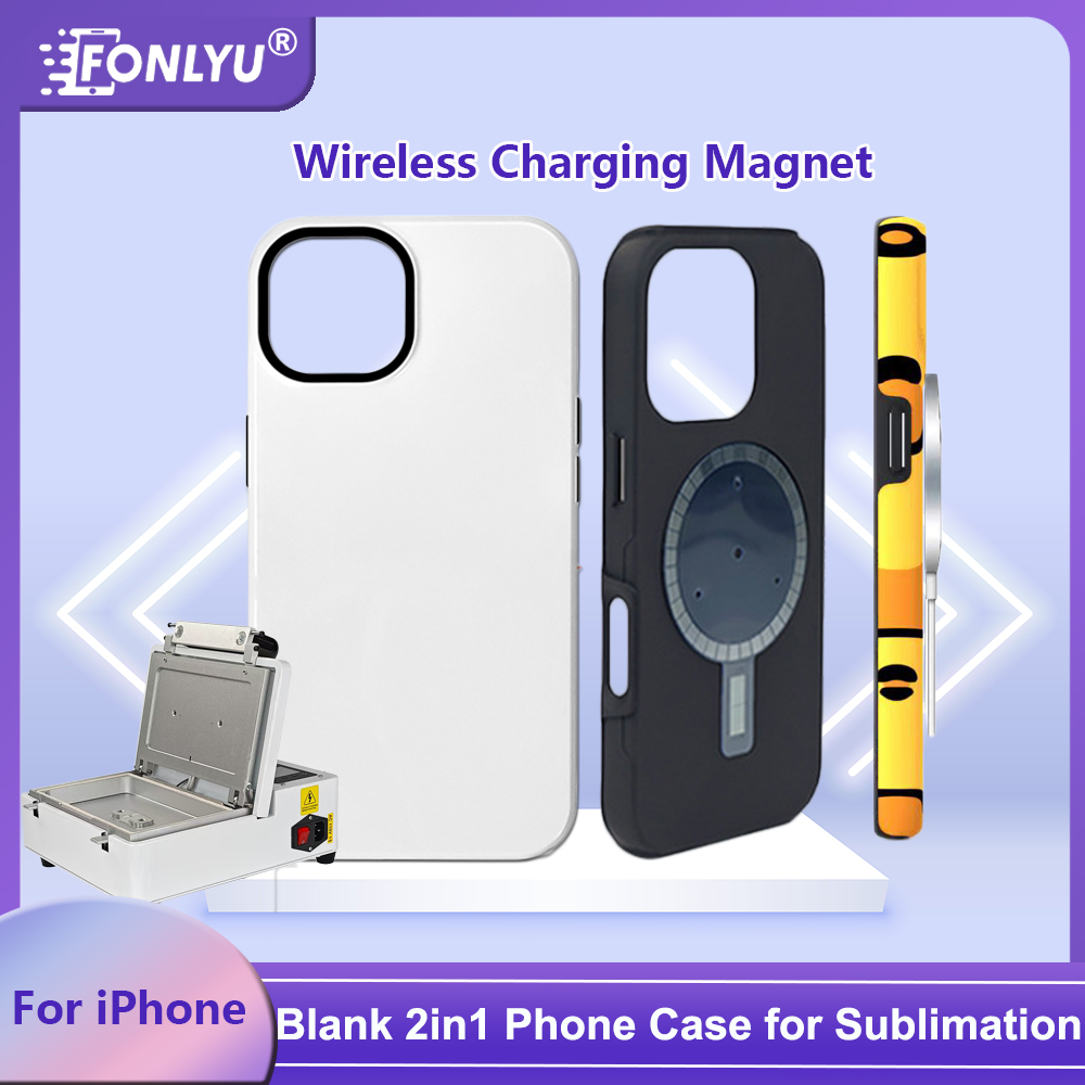 FONLYU 5PC Blank Magentic 2 in - مراجعة Phone Case Blank Print وسعره