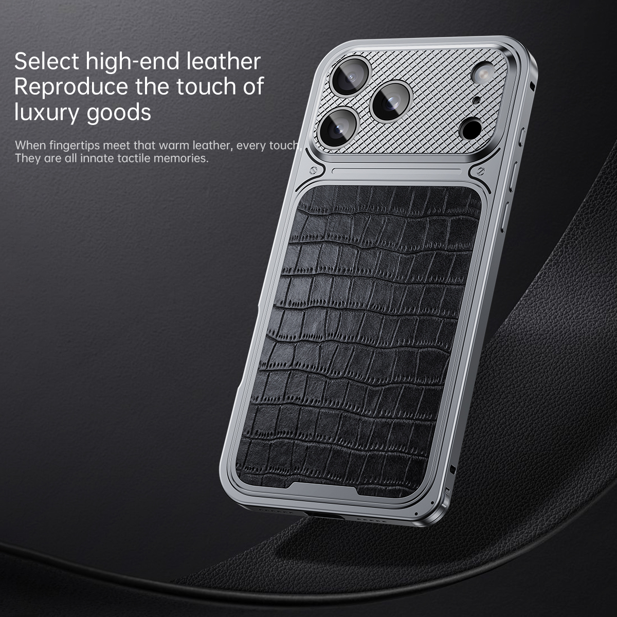 High End Crocodile Leather Pat - مراجعة Metal Photo Panel وسعره