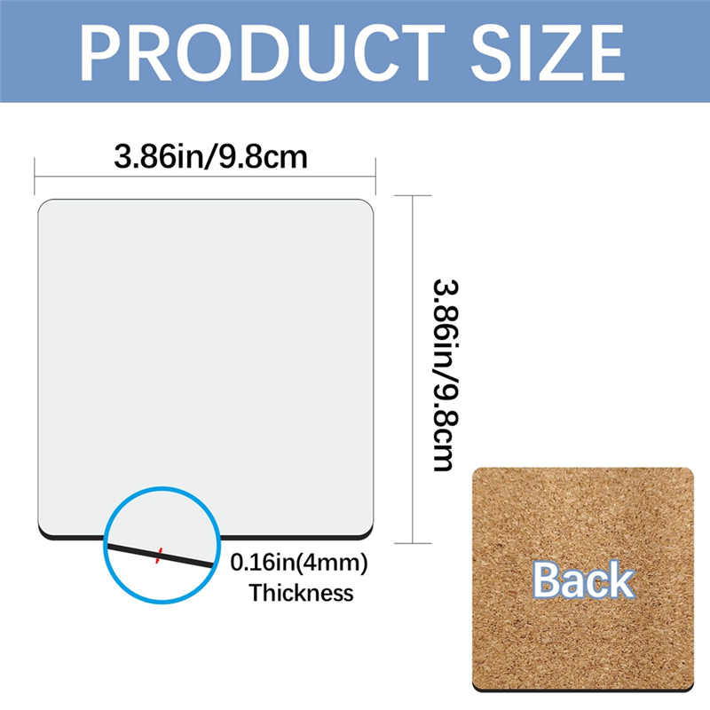 HGHO Sublimation Car Coasters  - مراجعة Coaster Sublimation Blank وسعره