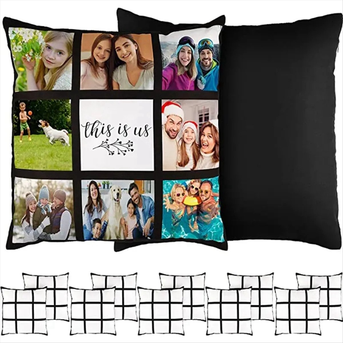 ABNH 6Pcs Sublimation Blank Pa - مراجعة Pillow Cover Sublimation وسعره
