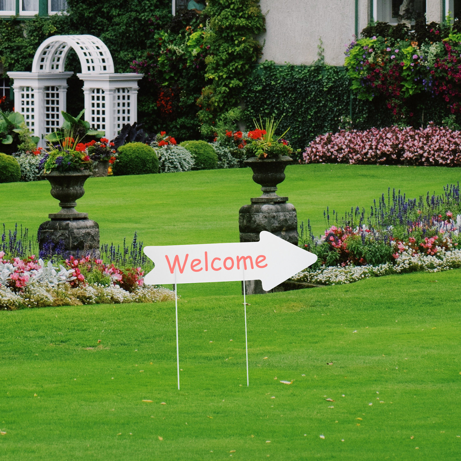 5Pcs Blank Yard Signs Plastic  - مراجعة Yard Sign Blank وسعره