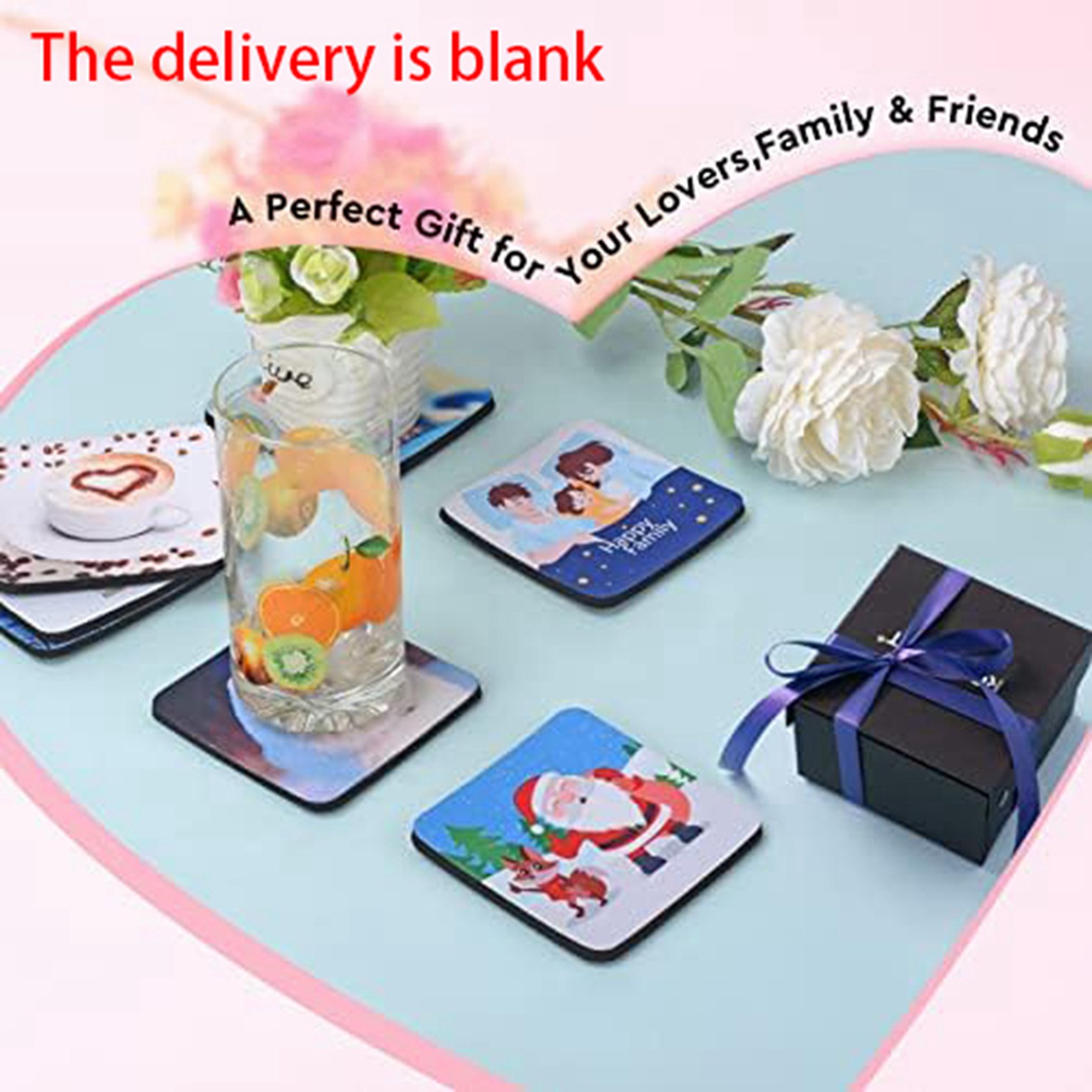 【LAST CHANCE】40PCS Square Subl - مراجعة Coaster Sublimation Blank وسعره