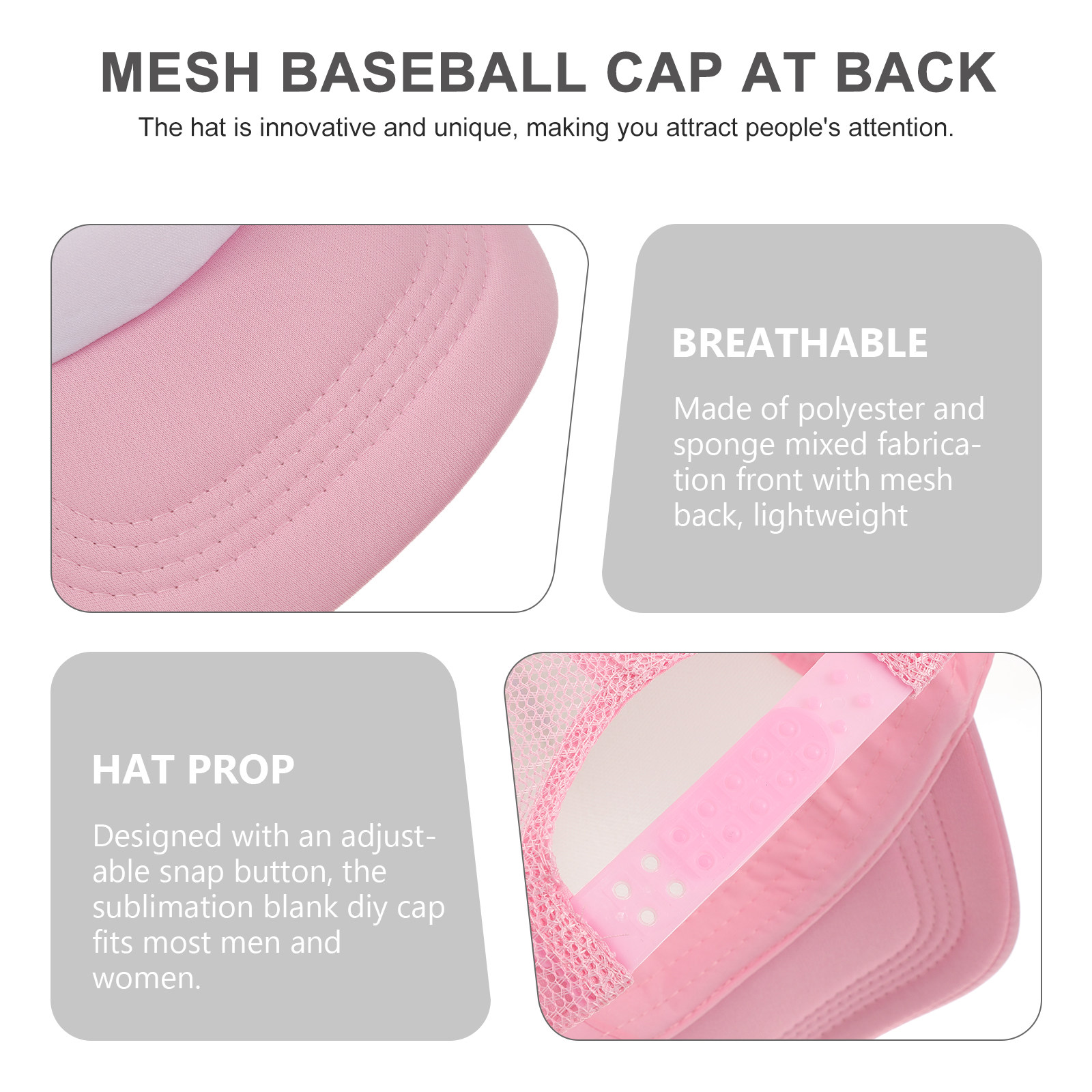 10Pcs Blank Mesh Baseball Caps - مراجعة Hat Sublimation Blank وسعره