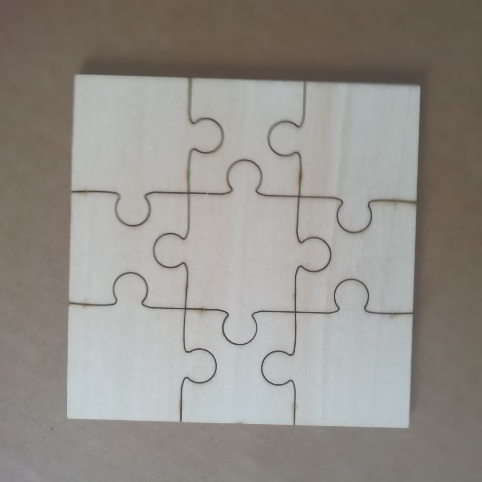 Set of 20pcs unfinished puzzle - مراجعة Puzzle Blank White وسعره