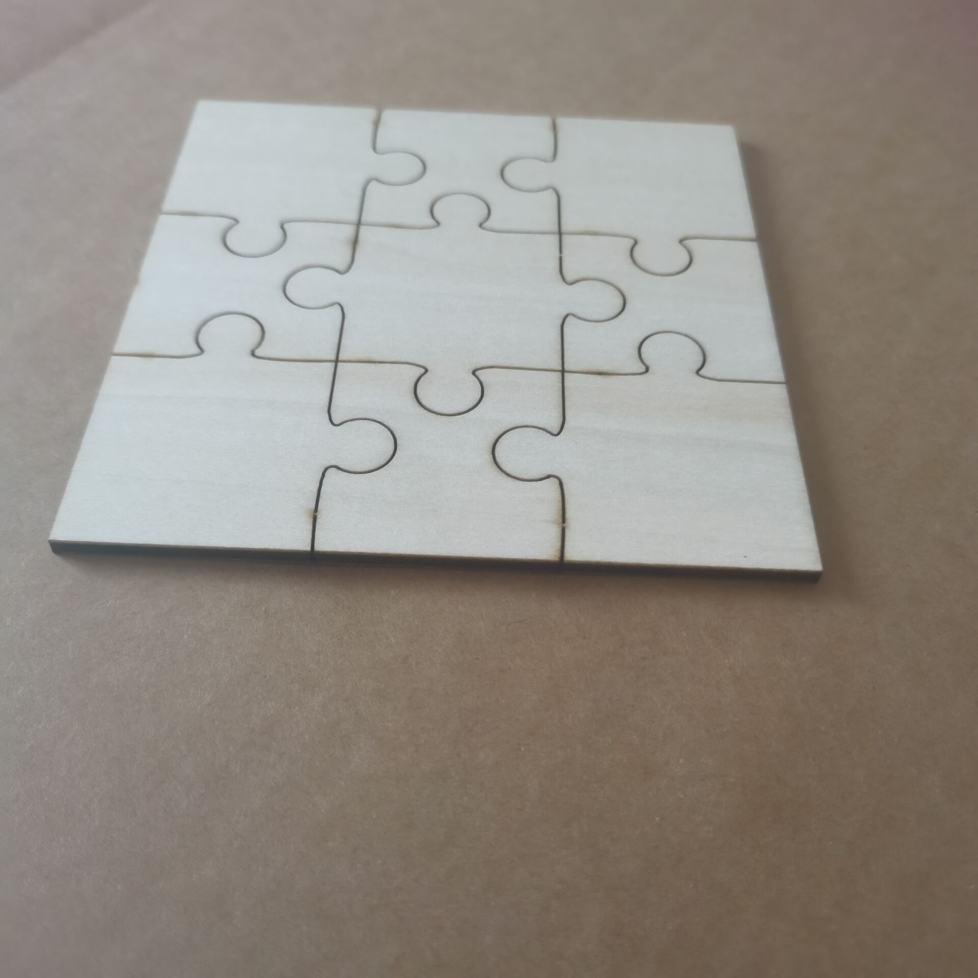 Set of 20pcs unfinished puzzle - مراجعة Puzzle Blank White وسعره