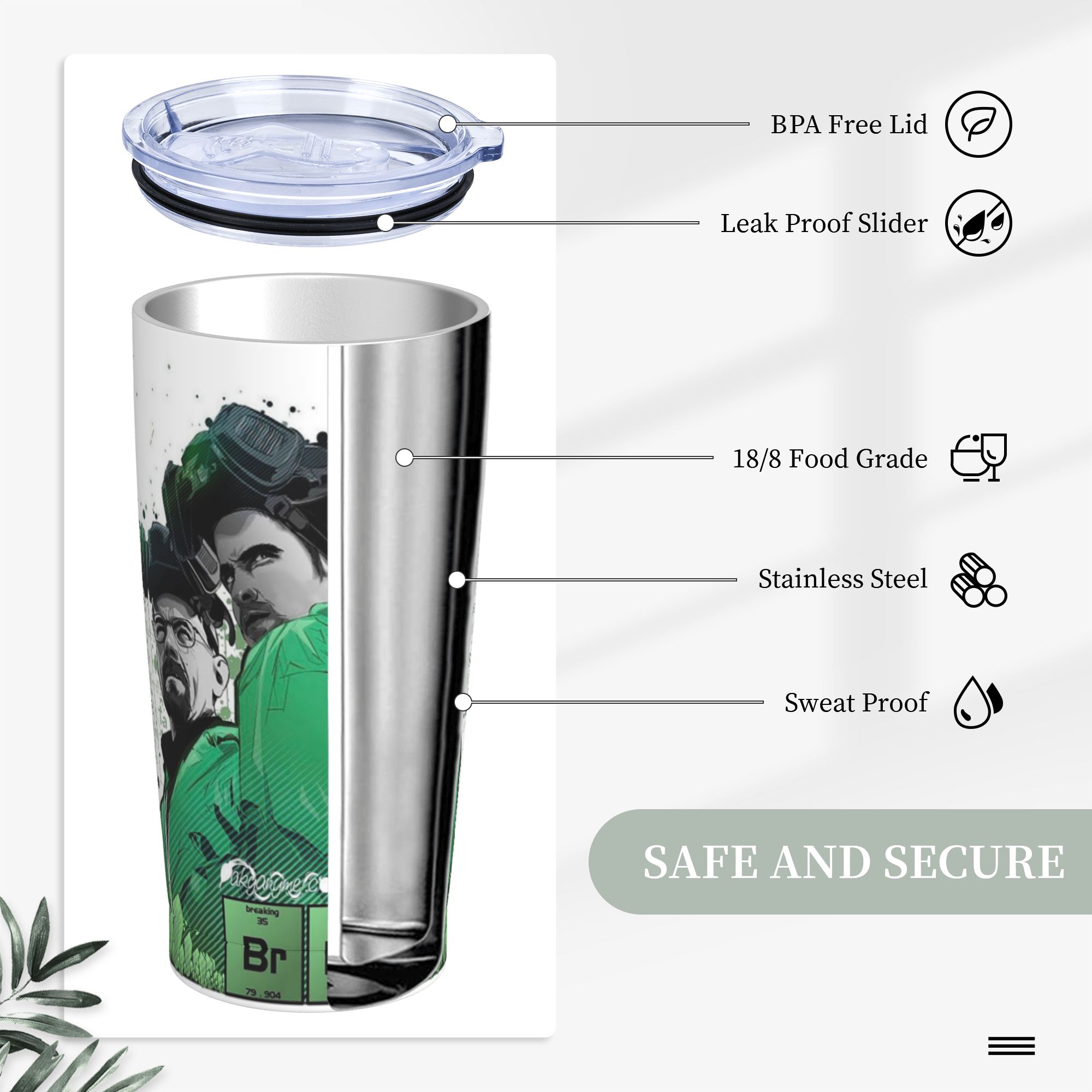 Breaking Bad Walter White Tumb - مراجعة Tumbler 20Oz White وسعره