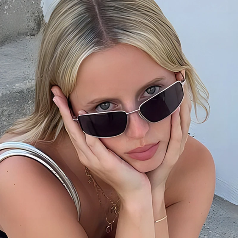 Women's y2k Sunglasses New Gla - مراجعة Metal Photo Panel وسعره