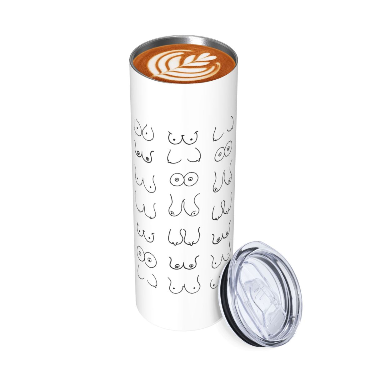 Black And White Tits Drawing S - مراجعة Tumbler 20Oz White وسعره