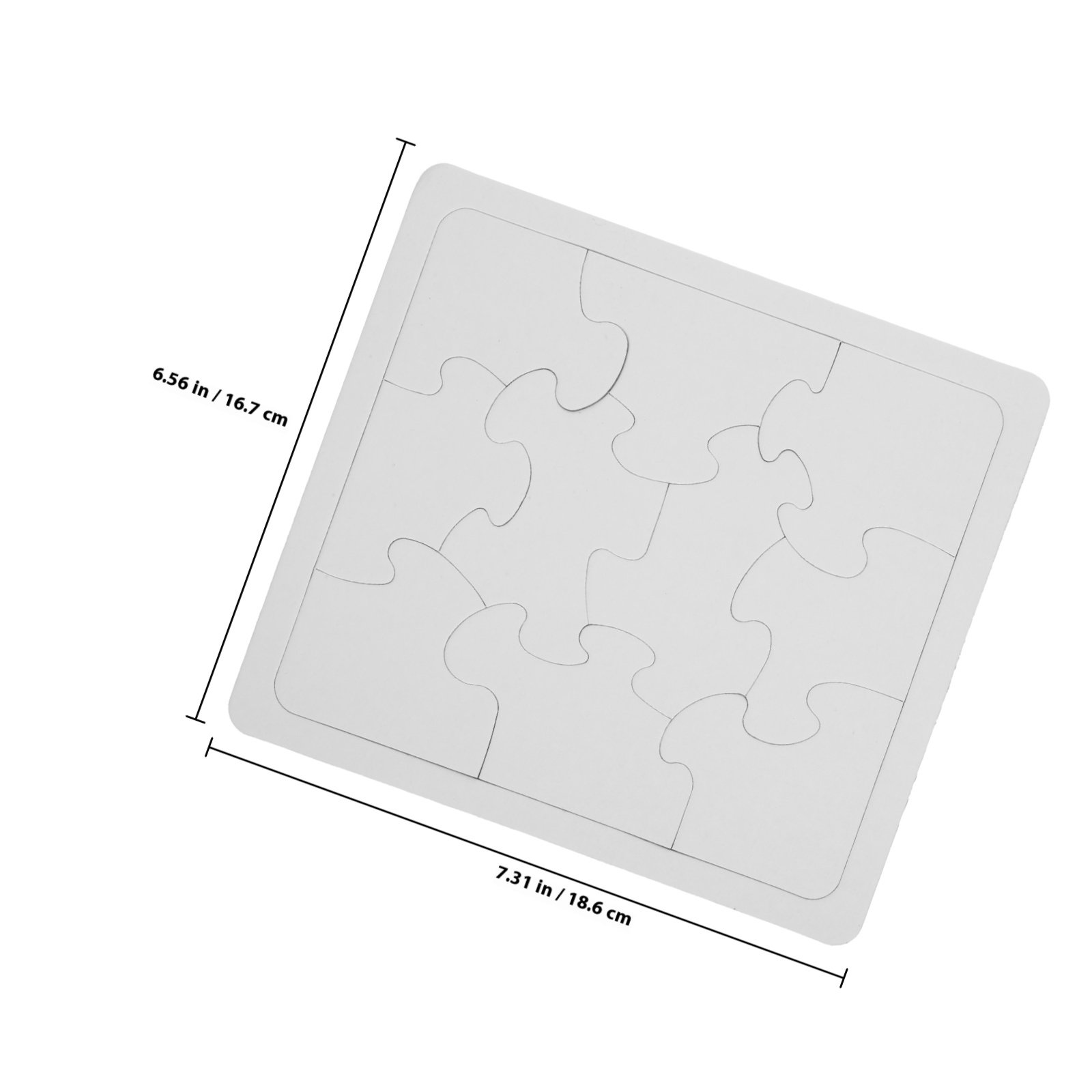 5Pcs White Blank Jigsaw Puzzle - مراجعة Puzzle Blank White وسعره