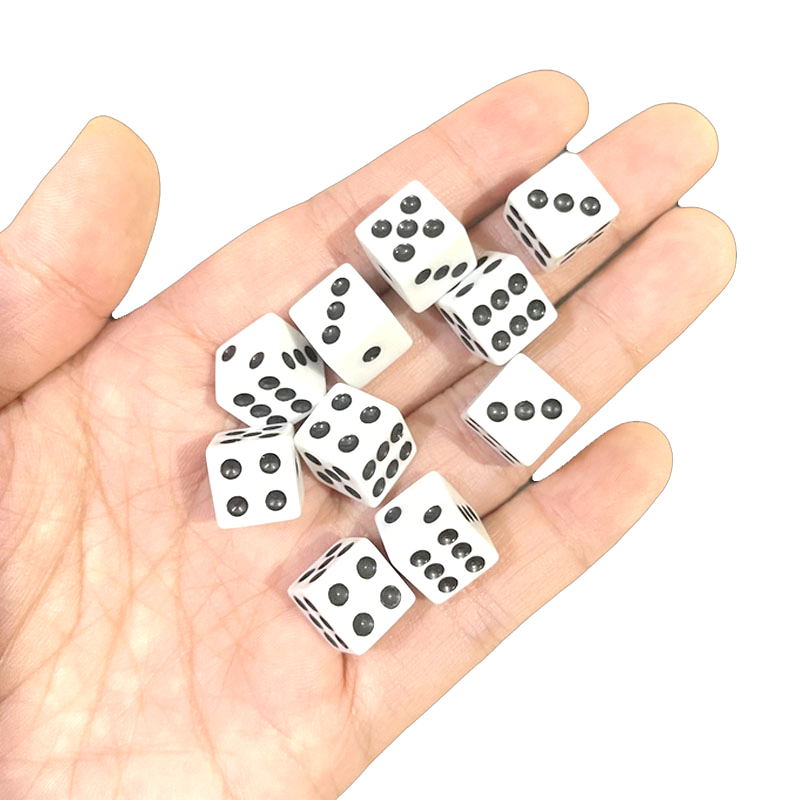 Wholesale 1000pcs Dots Dice 10 - مراجعة Puzzle Blank White وسعره