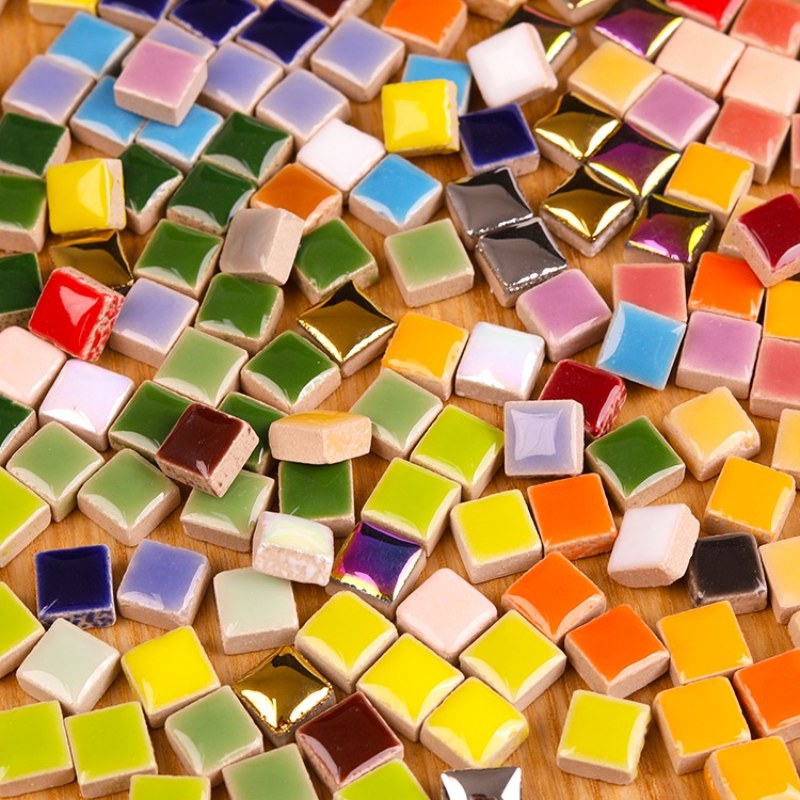 100g DIY Ceramic Mosaic Tiles  - مراجعة Ceramic Tile Blank وسعره