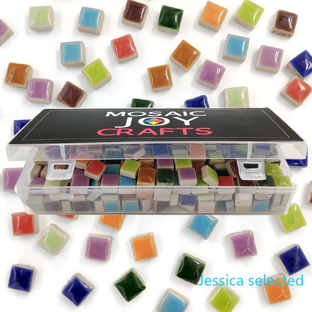 100g DIY Ceramic Mosaic Tiles  - مراجعة Ceramic Tile Blank وسعره
