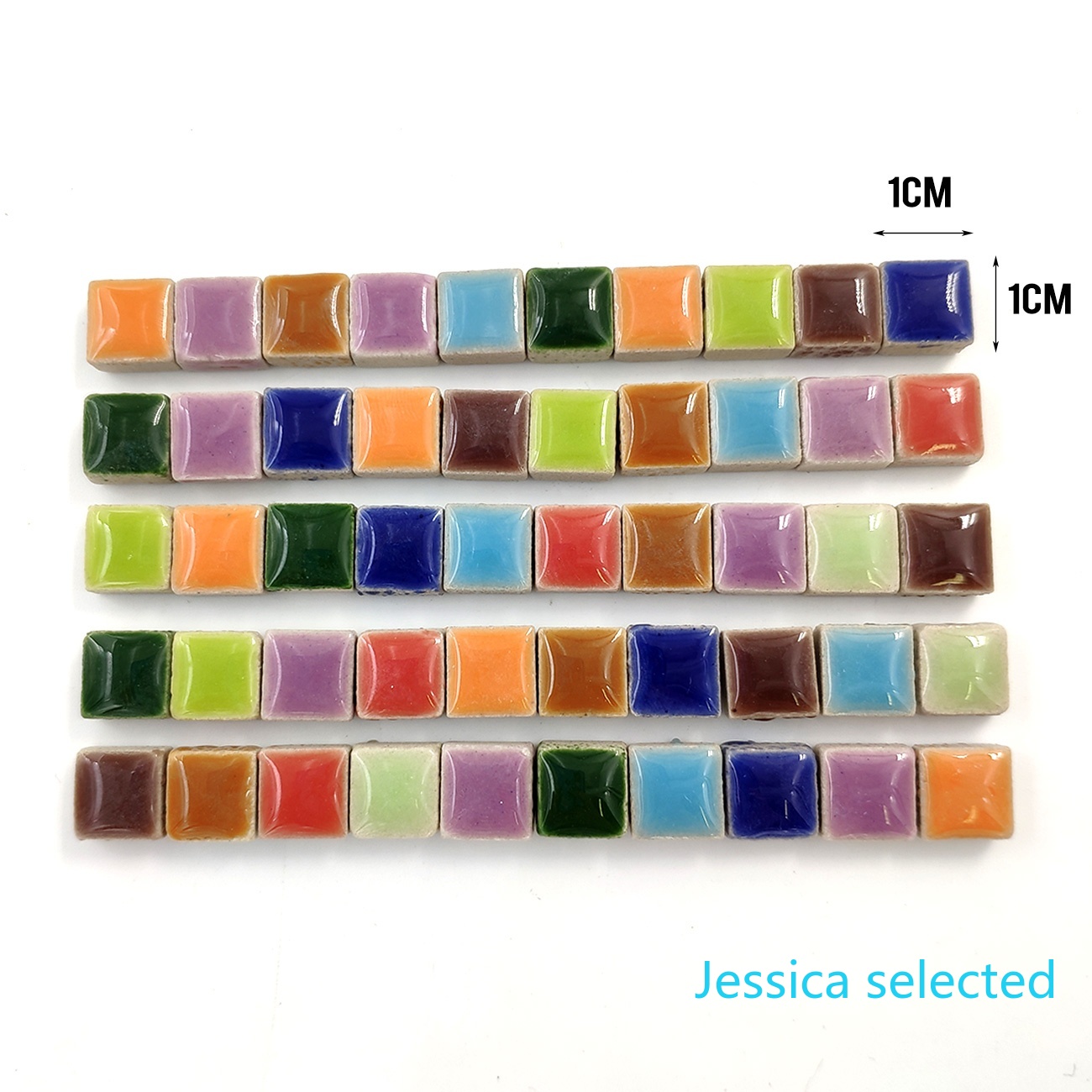100g DIY Ceramic Mosaic Tiles  - مراجعة Ceramic Tile Blank وسعره