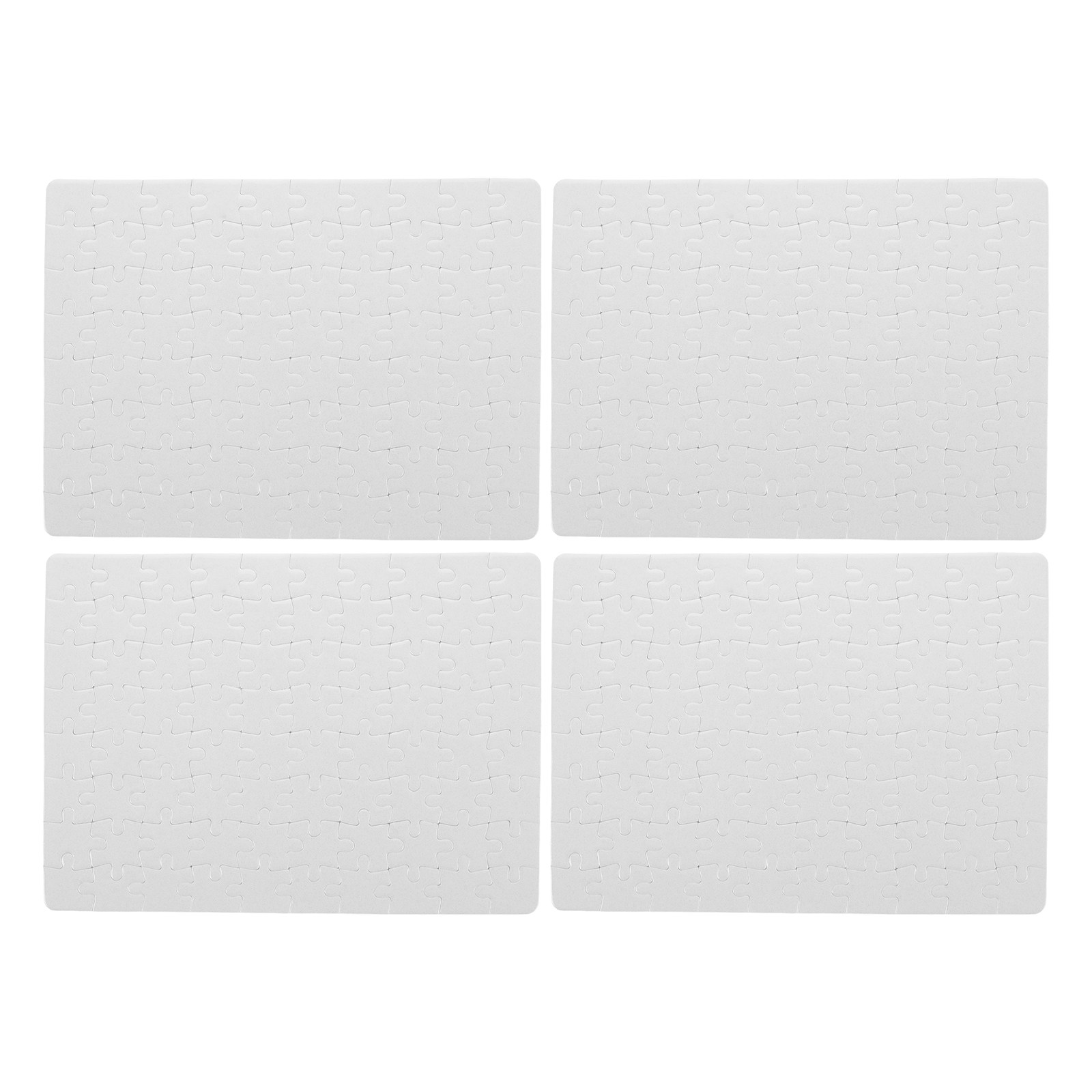 4 Sheets Blank Jigsaw Puzzle B - مراجعة Puzzle Blank White وسعره