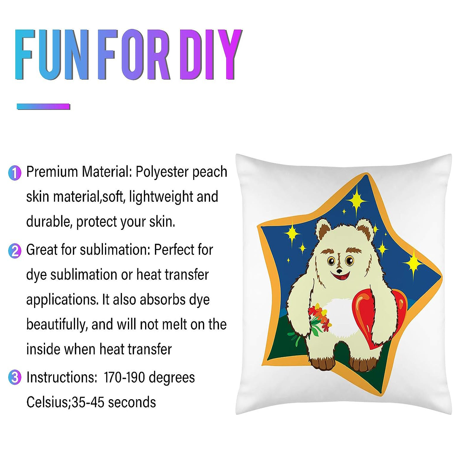4Pcs Sublimation Blanks Throw  - مراجعة Pillow Cover Sublimation وسعره