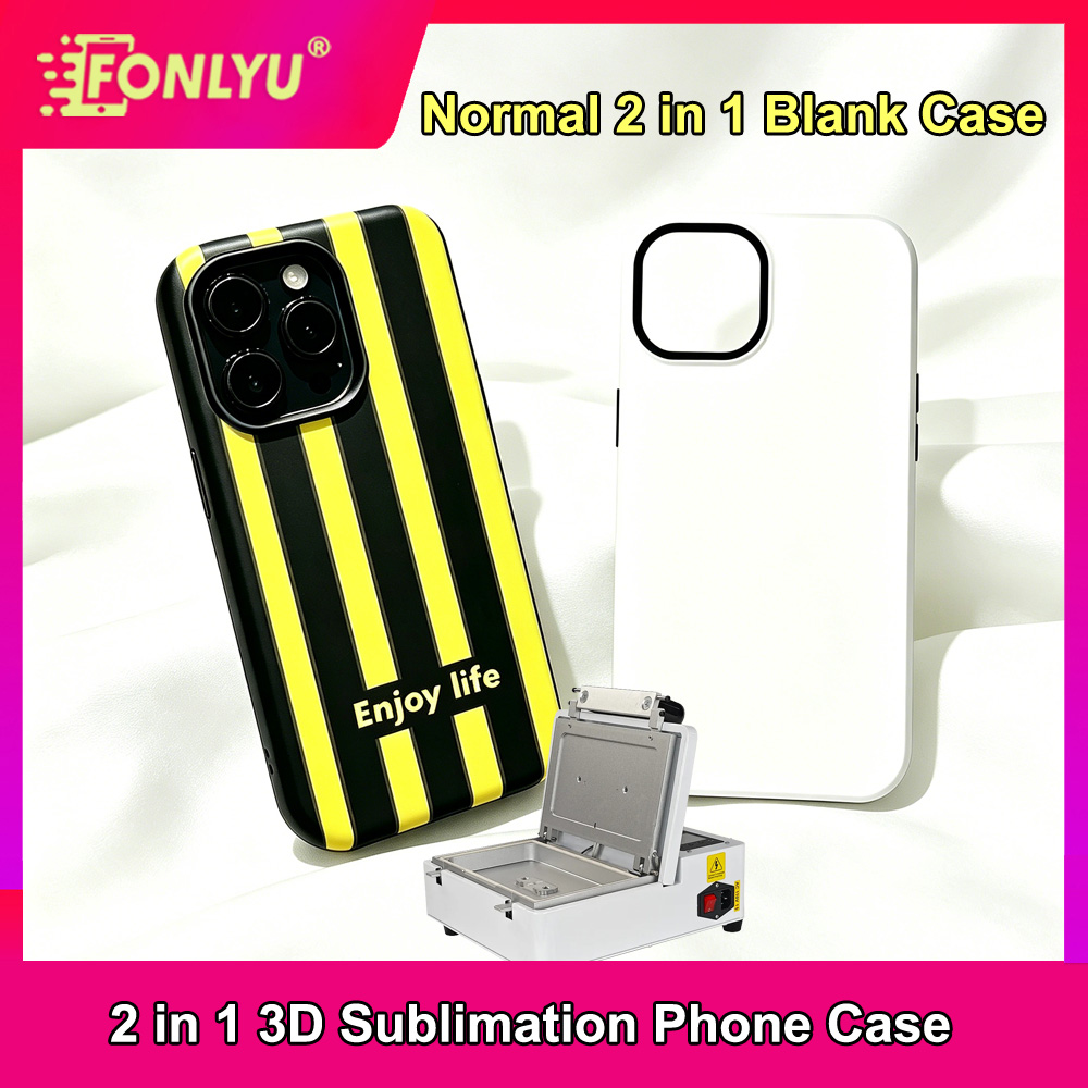 FONLYU 10pc 2 in 1 Blank Phone - مراجعة Phone Case Blank Print وسعره