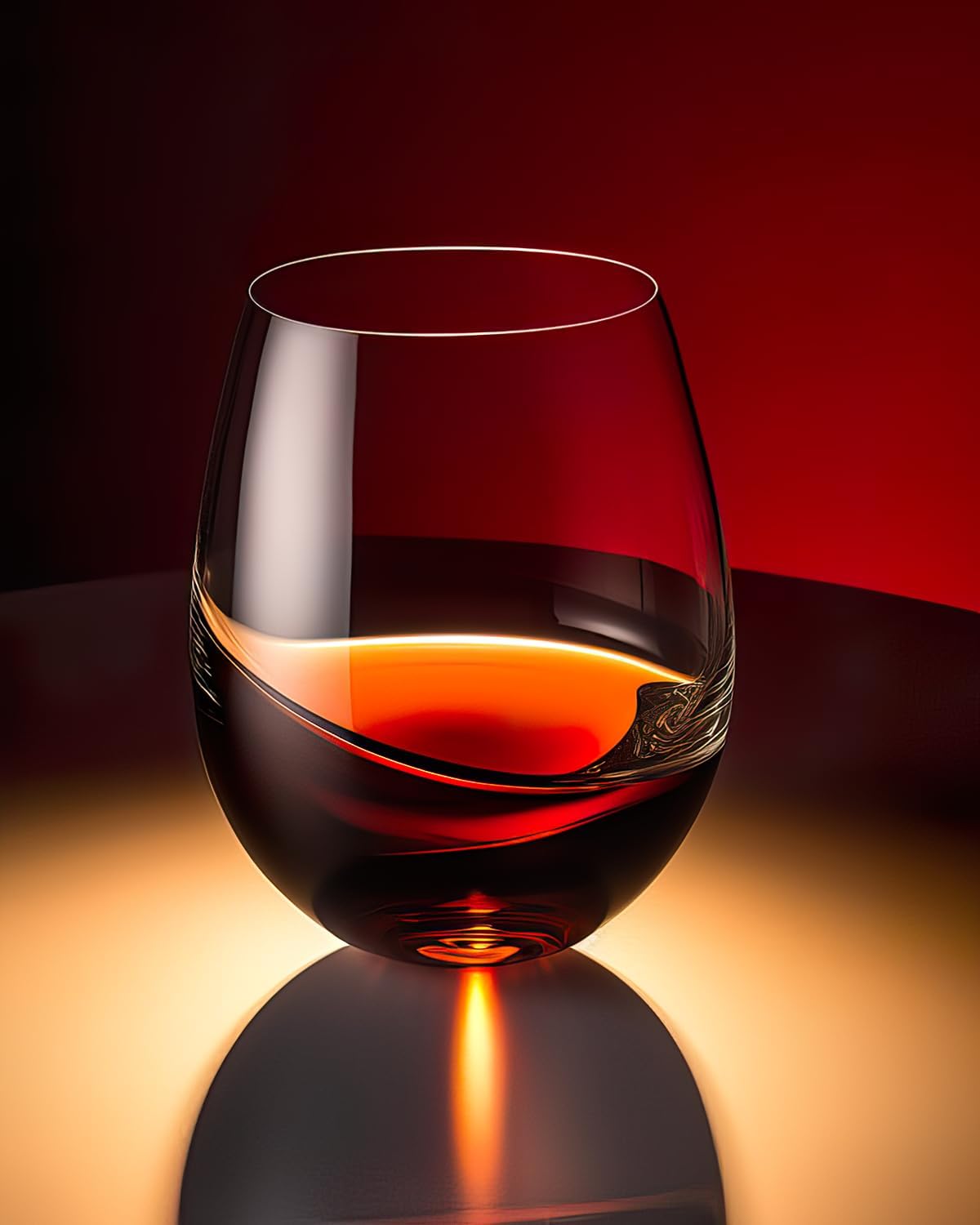 Stemless Wine Glasses Set of 4 - مراجعة Tumbler 20Oz White وسعره
