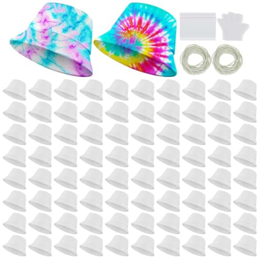 White cotton bucket hat for ti - مراجعة Hat Sublimation Blank وسعره