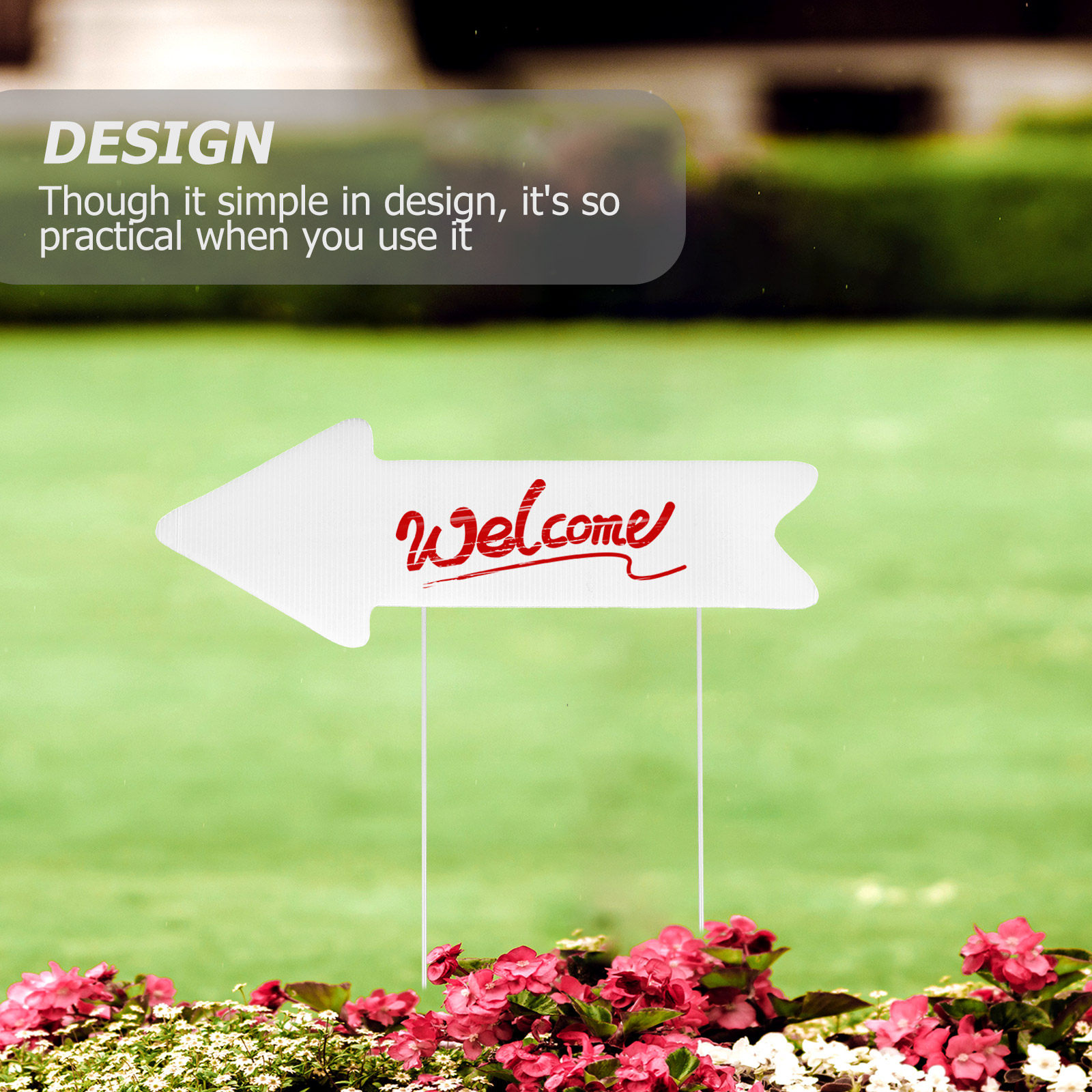 Plastic Yard Stake Lawn Sign B - مراجعة Yard Sign Blank وسعره